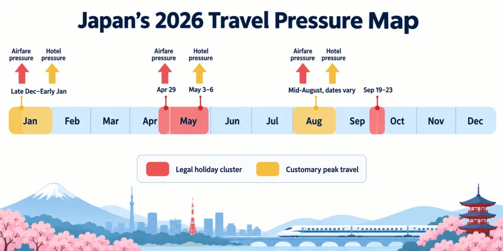 JAPAN’S 2026 TRAVEL PRESSURE MAP