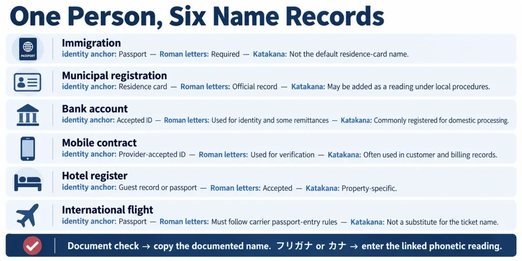 One Person, Six Name Records