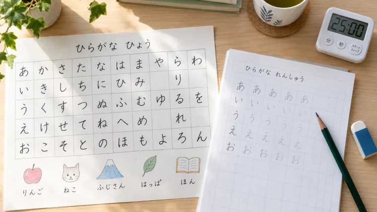 Learn Hiragana Fast: A Two-Day Schedule for 46 Characters