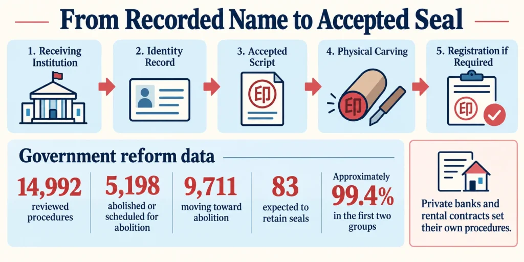 From Recorded Name to Accepted Seal