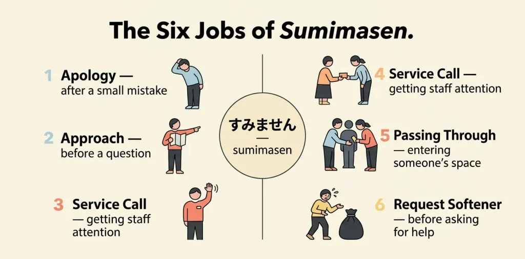 THE SIX JOBS OF SUMIMASEN