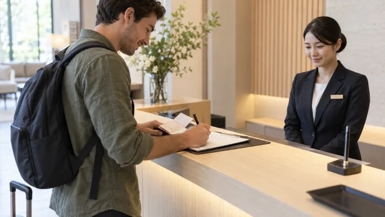 The Check-In Card, Line by Line: Japanese Hotel Check In Form