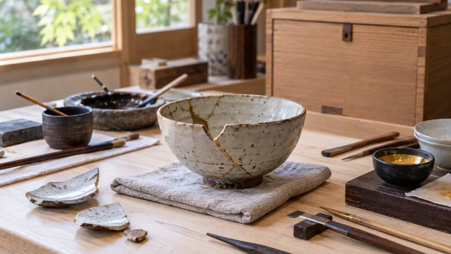 Lacquer, Weeks of Curing, Then Gold: Kintsugi, How It Works