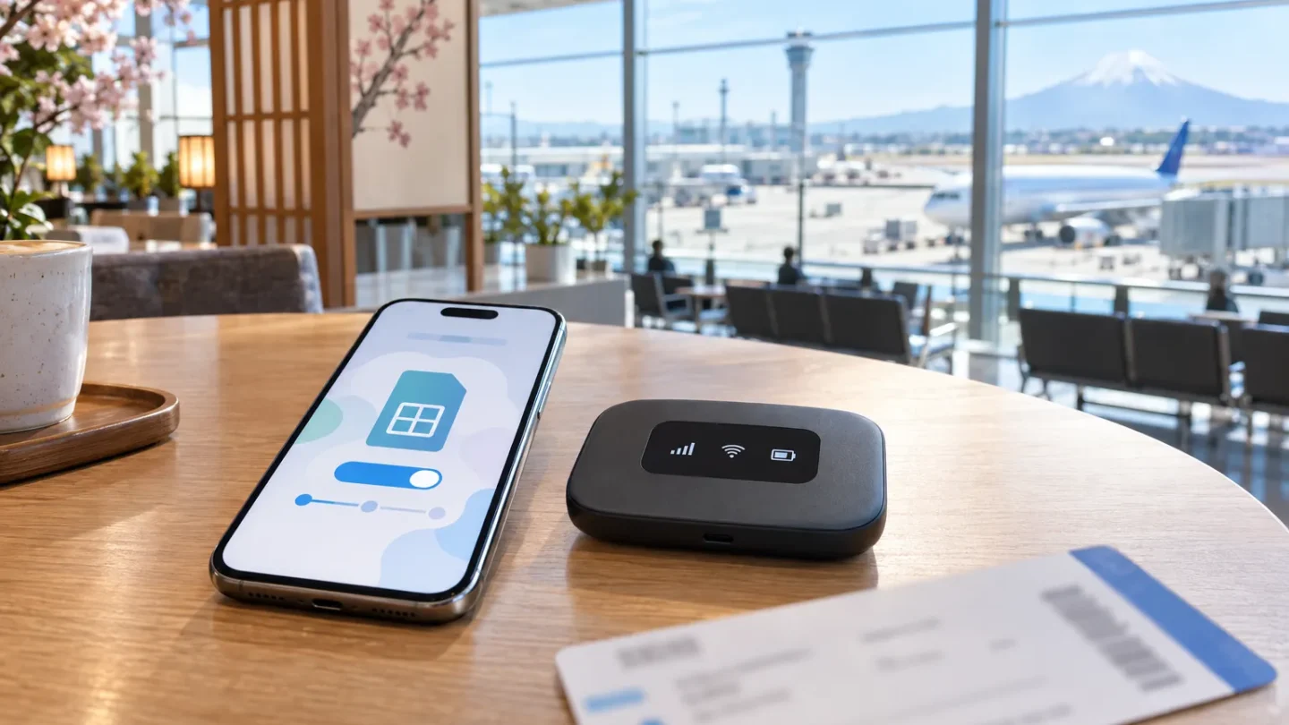 Two Ways to Get Online and One Bill to Pick — eSIM vs Pocket WiFi Japan