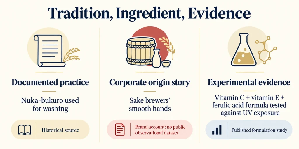 Tradition, Ingredient, Evidence
