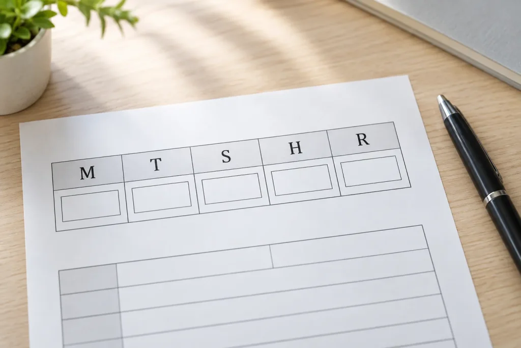 A Japanese administrative date field displaying the era abbreviations M, T, S, H, and R