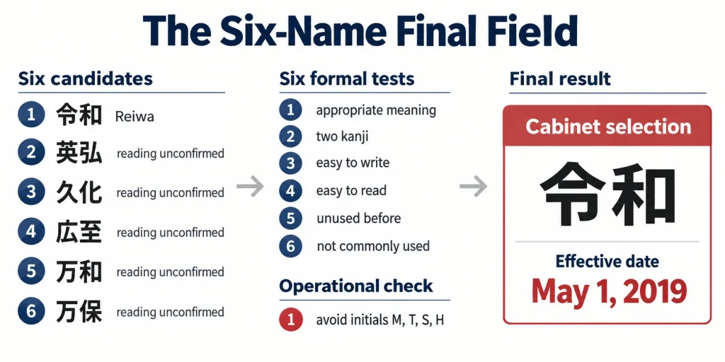THE SIX-NAME FINAL FIELD