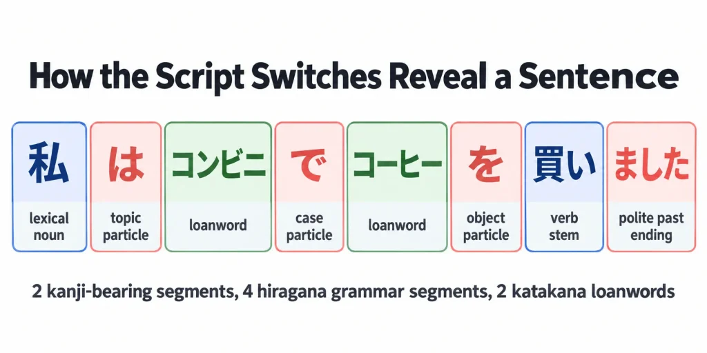 HOW THE SCRIPT SWITCHES REVEAL A SENTENCE