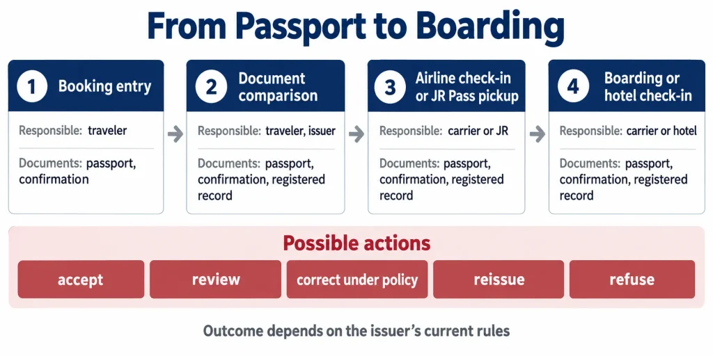FROM PASSPORT TO BOARDING: Four identity checkpoints and the organization responsible at each stage