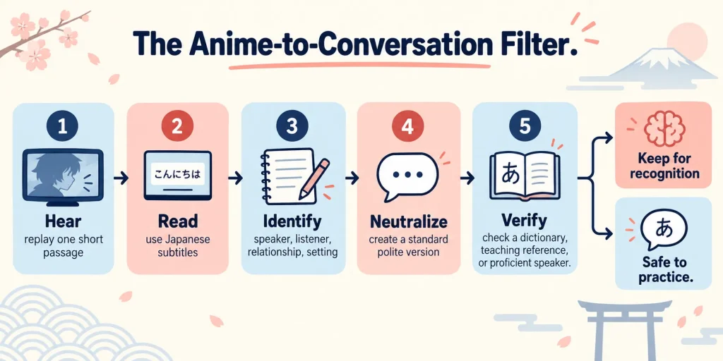 The Anime-to-Conversation Filter
