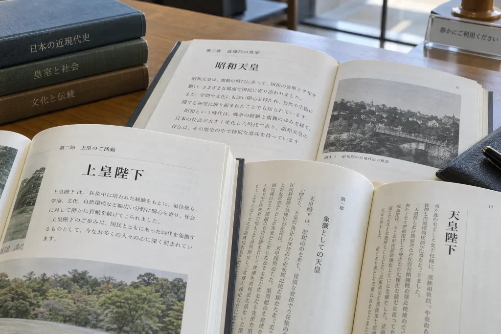 Official Japanese publications using the titles 天皇陛下, 上皇陛下, and 昭和天皇