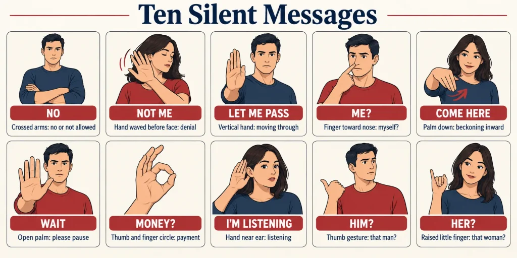 Ten Silent Messages: What the Hands Are Saying