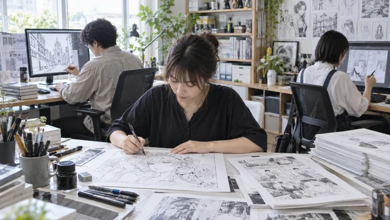 Manga Artist Schedule: Nineteen Pages, Every Week, With Assistants