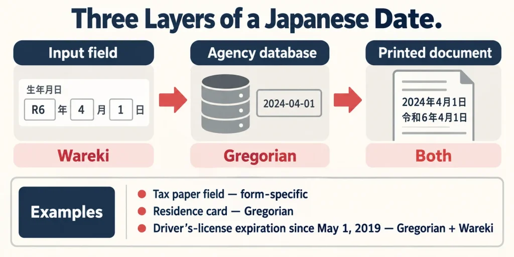 Three Layers of a Japanese Date