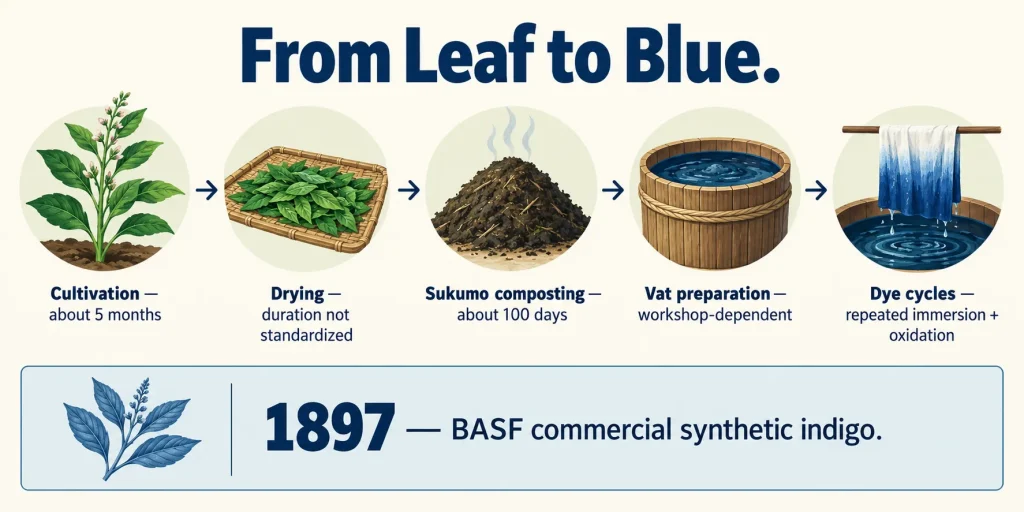 From Leaf to Blue