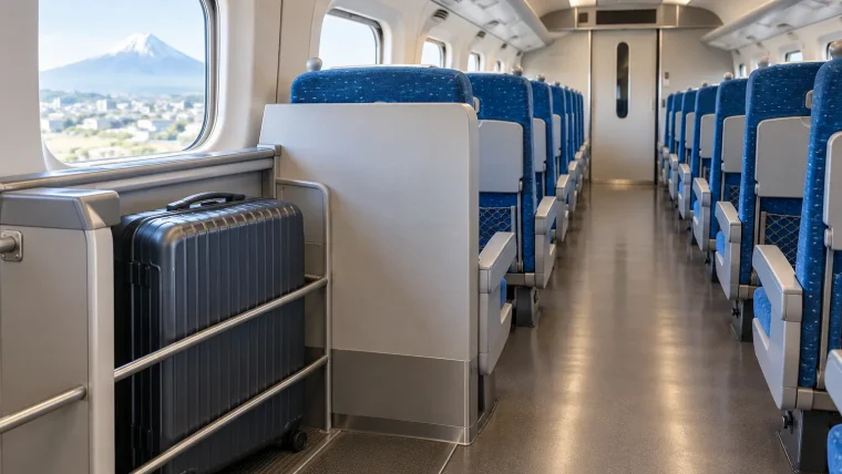 Large luggage on the Shinkansen: sizes, reservations, and the ¥1,000 charge